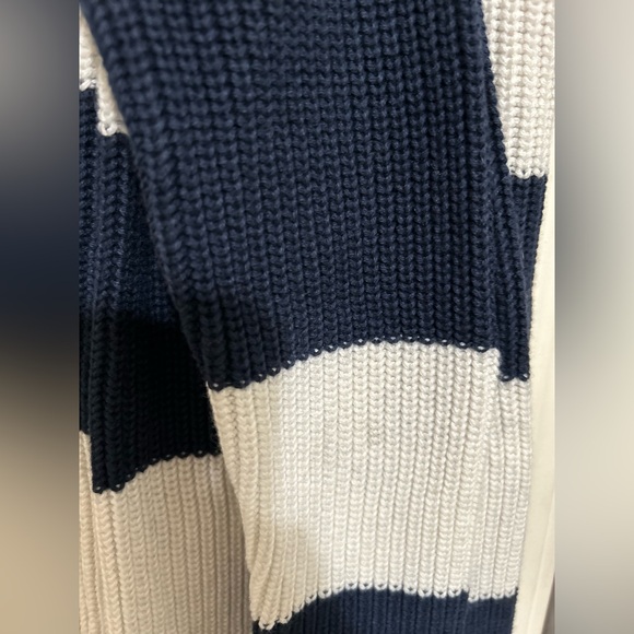 COPY - J CREW Cotton-Cashmere Fisherman Crewneck Sweater in Striped NWOT. - Picture 9 of 9